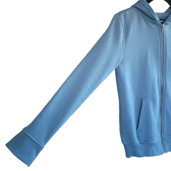 Treasure & Bond Boy's S 7-8 Full Zip Hoodie Slate Blue - Picture 2 of 11